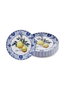 Hermia ODL0001 Platos de Postre de Cerámica Amarillos 19x19x2 cm (6 Piezas)